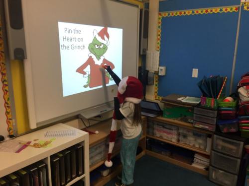 Pin the heart on the Grinch